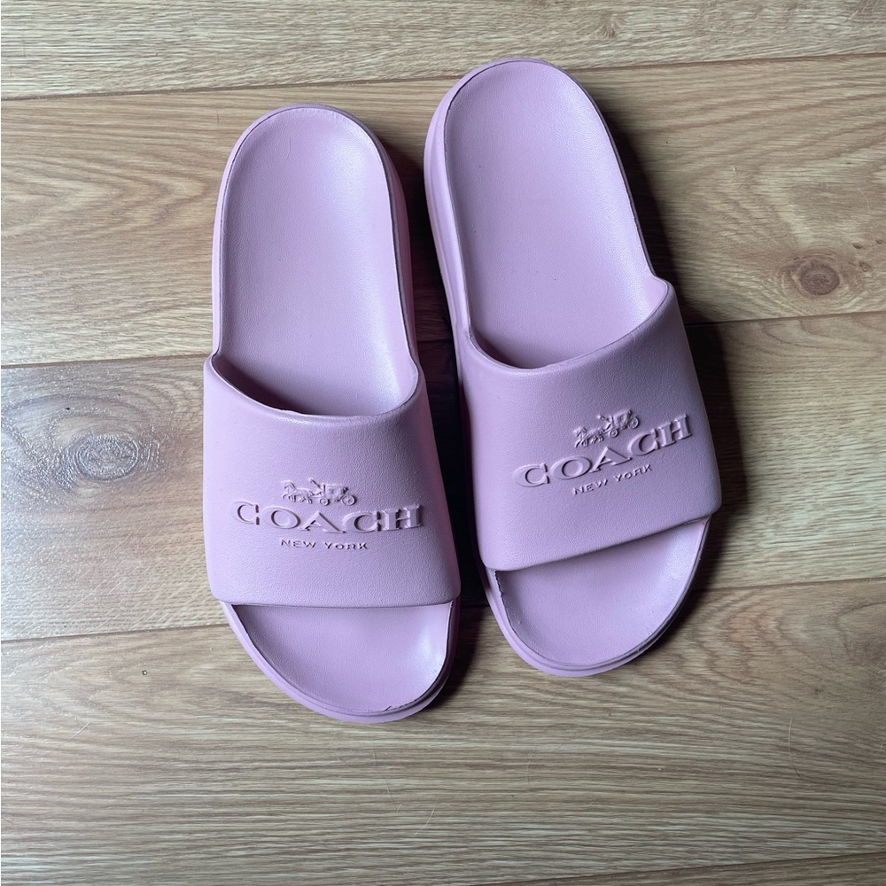 Coach Pink Minimalist Sandal